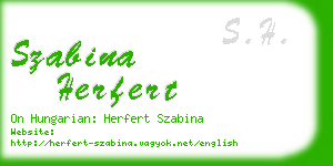 szabina herfert business card